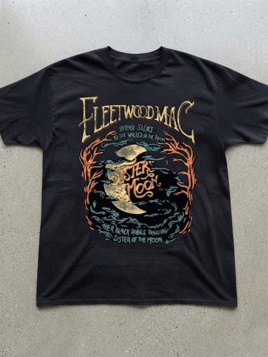 Gildan Tops - Fleetwood Mac Sister Of The Moon Graphic Cotton Black Gildan T-Shirt